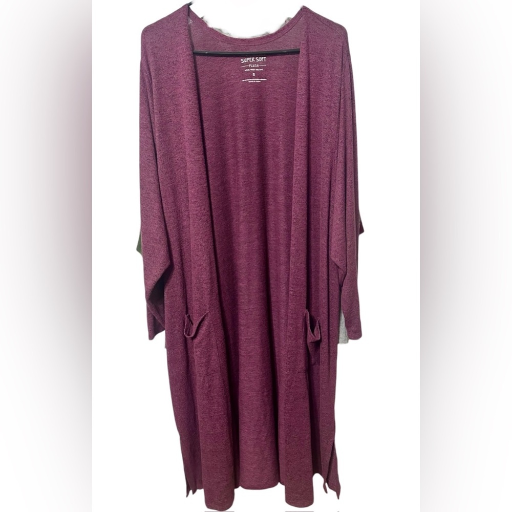 Women’s Torrid Long Sleeve, Purple Long Cardigan, Size 5